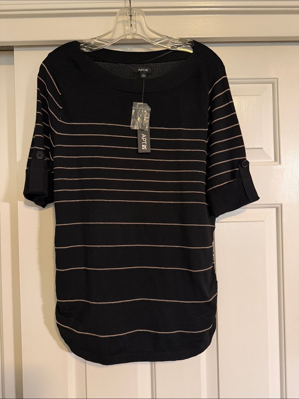NWT Apt. 9 Short-Sleeve Knit Top